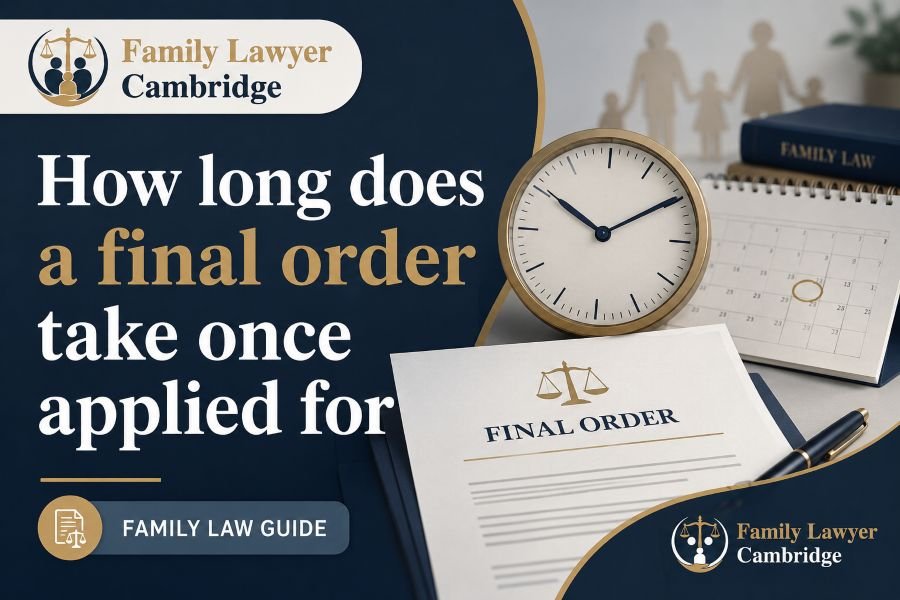 How Long Does A Final Order Take Once Applied For