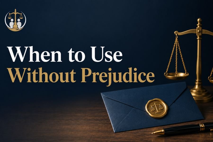 when to use without prejudice